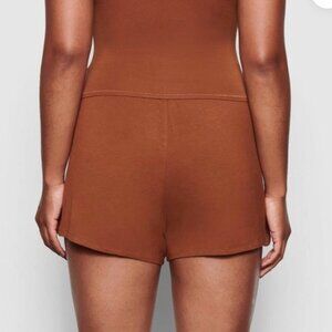 Skims Copper Brown Sleep Shorts Size Medium